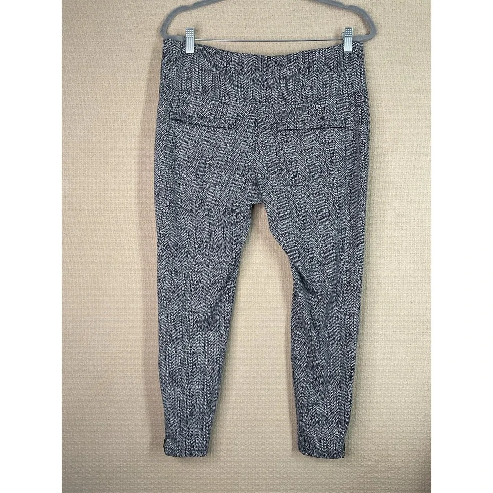 NWOT Athleta Women's XL Delancey‎ Skyline Textured Tight Black & White  736626